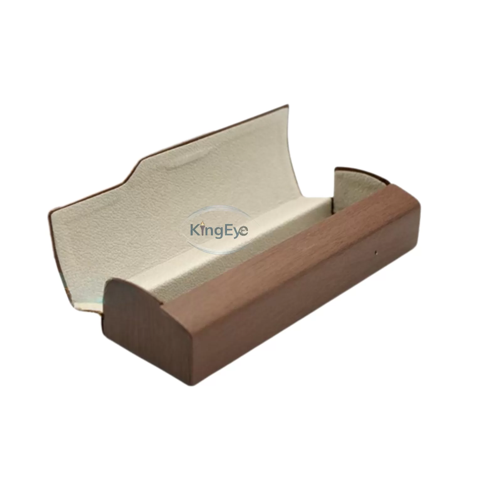 HỘP GỌNG DA VUÔNG VÂN GỖ NẮP CONG KC3