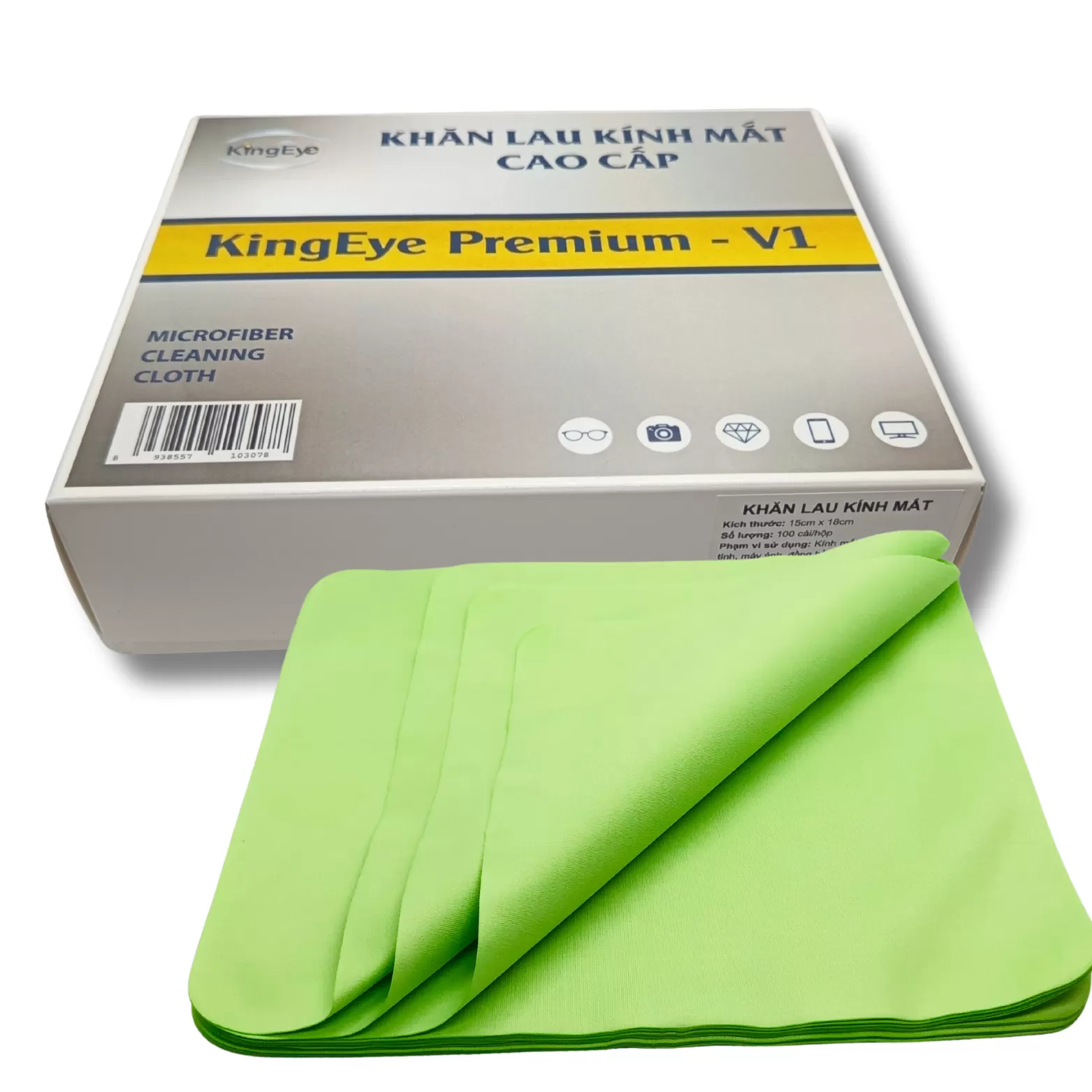 Khăn KingEye Premium V1 - Xanh Lá